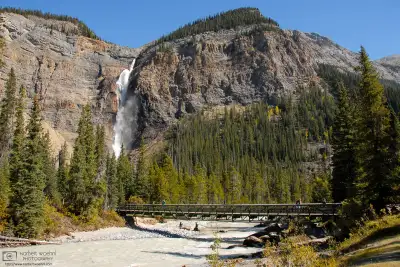 Takakkaw Falls at Yoho National Park in the Canadian Rockies.