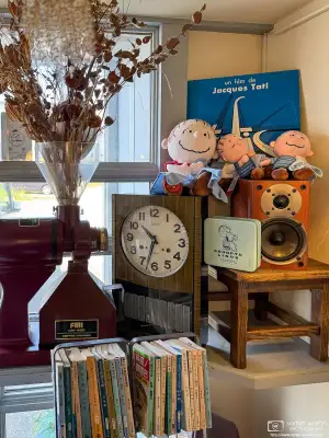 Interior decoration at Cafe BALTHUS in Hakodate, Japan.