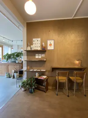 Interior of Small Things Coffee in Sapporo, Japan.
