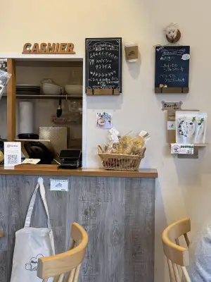 Interior detail at Akabane Cafe にじいろのひつじ in Tokyo, Japan.