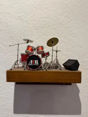 Lobby decoration at Air Sound Studio in the Hasune district of Itabashi Ward in Tokyo, Japan.