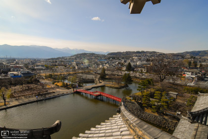 From top of Matsumoto Castle, Nagano Prefecture, Japan Photo