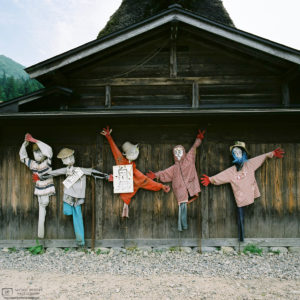 Dance of the Scarecrows, Ogimachi Village, Shirakawago, Gifu, Japan Photo