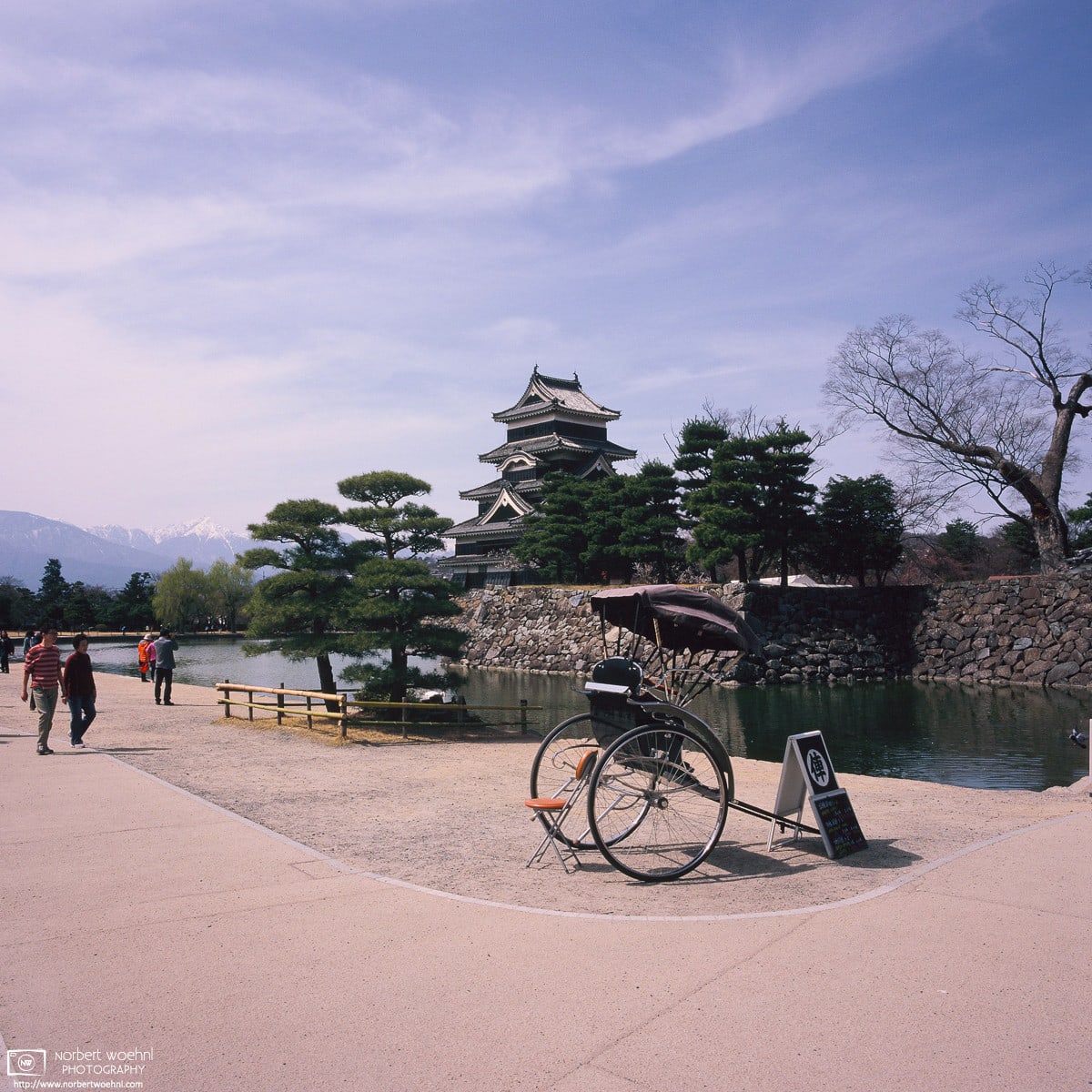 Jinricksha Tours at the Castle, Matsumoto, Japan Photo