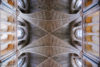 An architectural detail study of the Nave of Southwark Cathedral in London, England.
