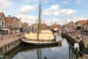 A view of the old port at Bunschoten-Spakenburg, an idyllic village in the province of Utrecht, Netherlands.