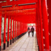 Sanko Inari Shrine (三光稲荷神社) is located just below Inuyama Castle in Inuyama City, 30 minutes north of Nagoya, Japan.